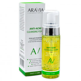 Aravia Laboratories Пенка для умывания с колоидной серой и экстрактом женьшеня Anti-Acne Foam 