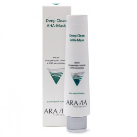 Aravia Professional Маска очищающая с глиной и AHA-кислотами для жирной кожи Deep Clean AHA-Mask