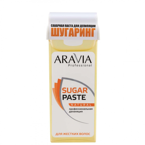 Aravia Professional Сахарная паста для депиляции в катридже Натуральная для жестких волос 
