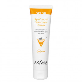 Aravia Professional Солнцезащитный антивозрастной крем для лица SPF50 Age Control Sun Cream