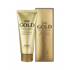 Anjo Professional Пенка для умывания с биозолотом 24K Gold Foam Cleansing