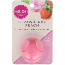 Eos Бальзам для губ с ароматом клубники и персика Strawberry Peach Lip Balm