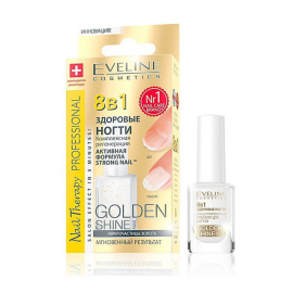 Eveline Nail Therapy Professional Здоровые ногти 8 в 1 Golden Shine Nail 12 мл