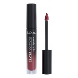 IsaDora Помада для губ жидкая матовая Velvet Comfort Liquid Lipstick т.62 красная слива