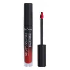 IsaDora Помада для губ жидкая матовая Velvet Comfort Liquid Lipstick т.66 красный