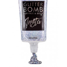 Lamel Глиттер жидкий для макияжа INSTA Glitter Bomb 401 жемчужно-голубой