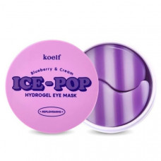 Petitfee Набор патчей для век гидрогелевые Черника и сливки Ice-Pop Blueberry&Cream Eye Patch