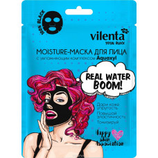 Vilenta* Total Black Moisture-маска с увлажняющим комплексом Aquaxyl